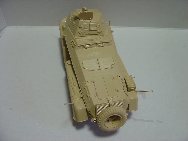 タミヤのミリタリーミニチュアシリーズ No.297 ドイツ軍 八輪重装甲車 アフリカ軍団を組み立てた物