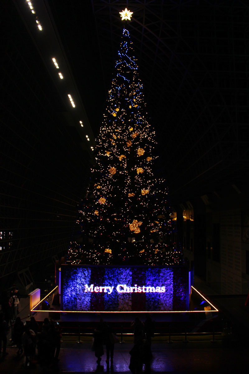 京都駅ビルクリスマスツリー 181216