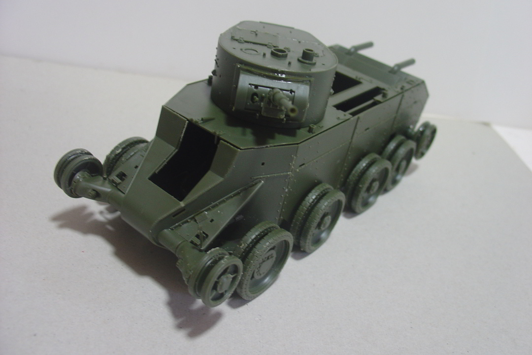 タミヤのミリタリーミニチュアシリーズ No.309 ソ連軍 BT-7戦車の車体と砲塔 その１