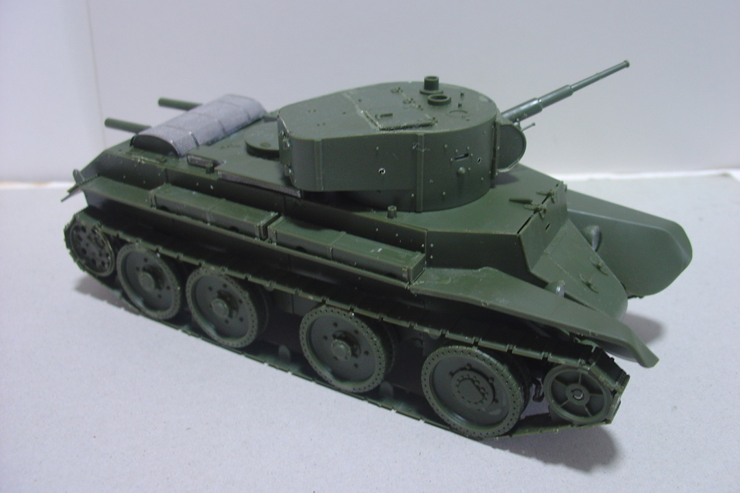 タミヤのミリタリーミニチュアシリーズ No.309 ソ連軍 BT-7戦車の車体と砲塔 その２