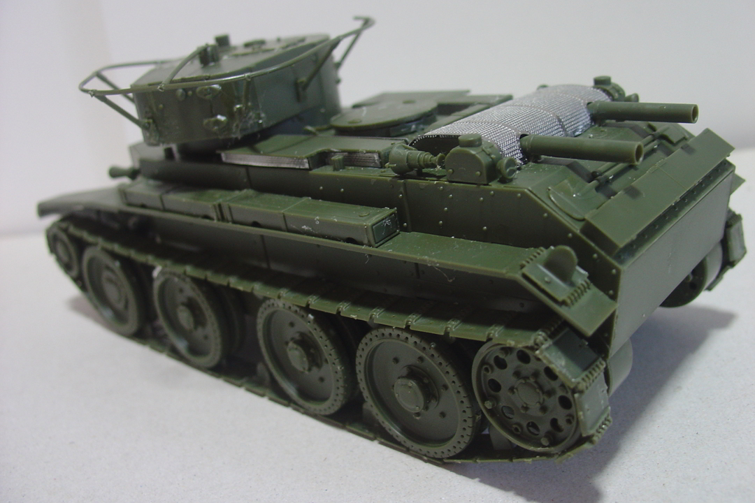 タミヤのミリタリーミニチュアシリーズ No.309 ソ連軍 BT-7戦車の車体と砲塔 その２