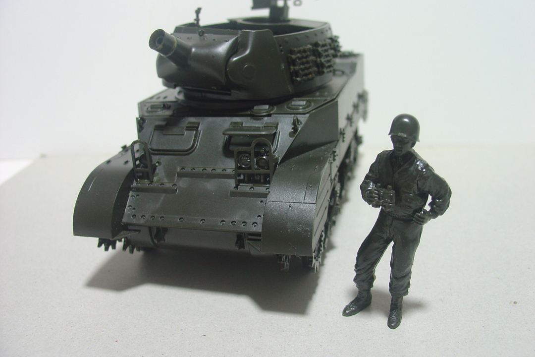 タミヤのミリタリーミニチュアシリーズ No110 アメリカ軍 M8自走榴弾砲の車体上部 その１