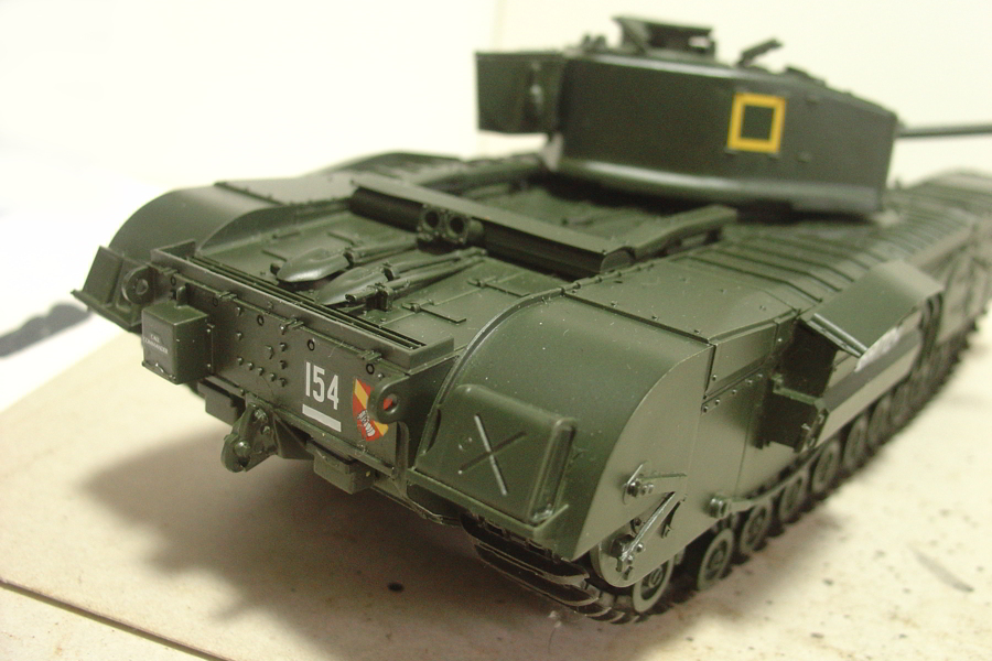 タミヤのミリタリーミニチュアシリーズ No.210 イギリス軍 チャーチル歩兵戦車 その４
