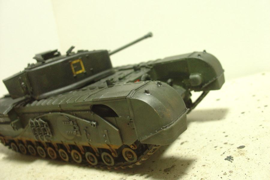 タミヤのミリタリーミニチュアシリーズ No.210 イギリス軍 チャーチル歩兵戦車 その５