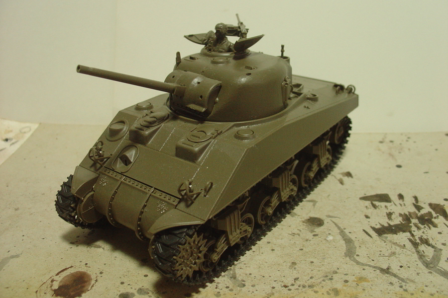 タミヤのミリタリーミニチュアシリーズ  No.190 アメリカ軍 M4シャーマン戦車初期型 その１