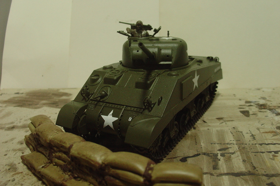 タミヤのミリタリーミニチュアシリーズ  No.190 アメリカ軍 M4シャーマン戦車初期型 その１