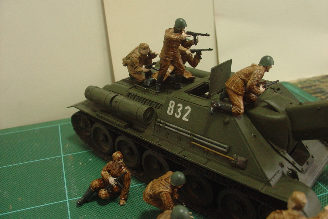 タミヤのミリタリーミニチュアシリーズ No.207 ソビエト歩兵 進撃セット その４