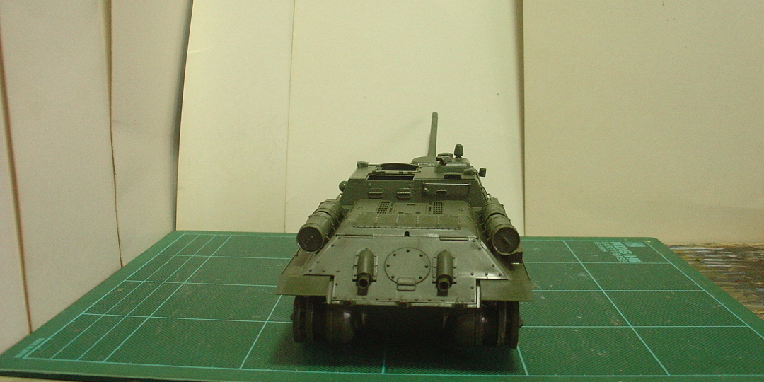 タミヤのミリタリーミニチュアシリーズ No.111 ソ連軍 SU-122襲撃砲戦車 その４