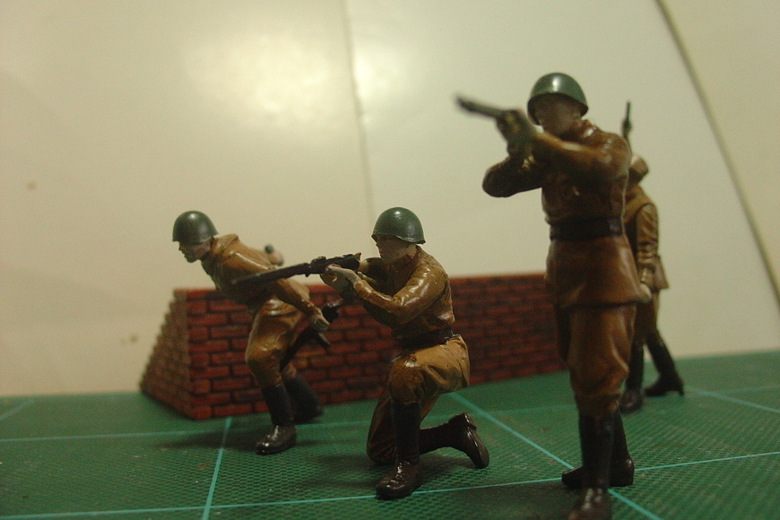 タミヤのミリタリーミニチュアシリーズ No.311 ソビエト歩兵 突撃セット(1941-1942) その４