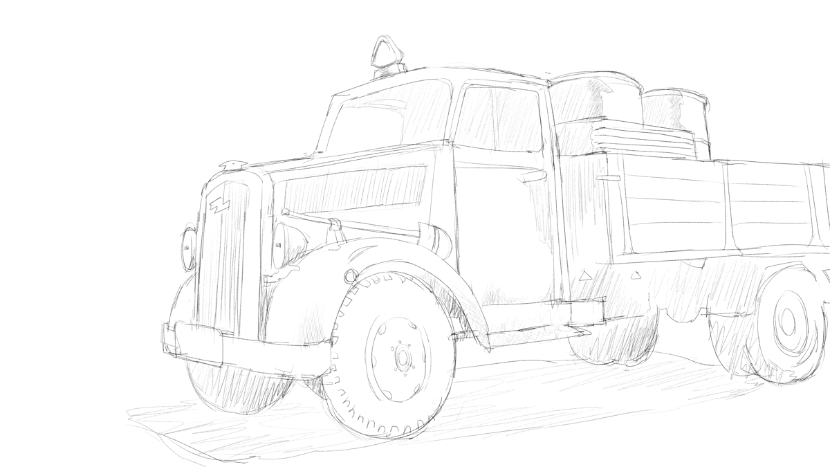 タミヤのミリタリーミニチュアシリーズ No291 ドイツ軍 ３トン カーゴトラック その５