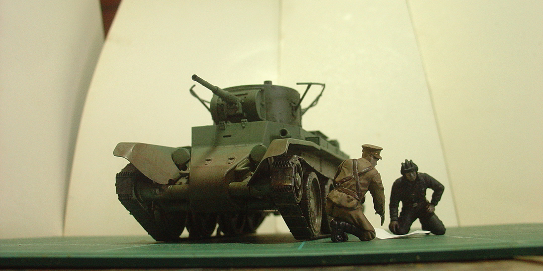 タミヤのミリタリーミニチュアシリーズ No.309 ソ連軍 BT-7戦車 その１