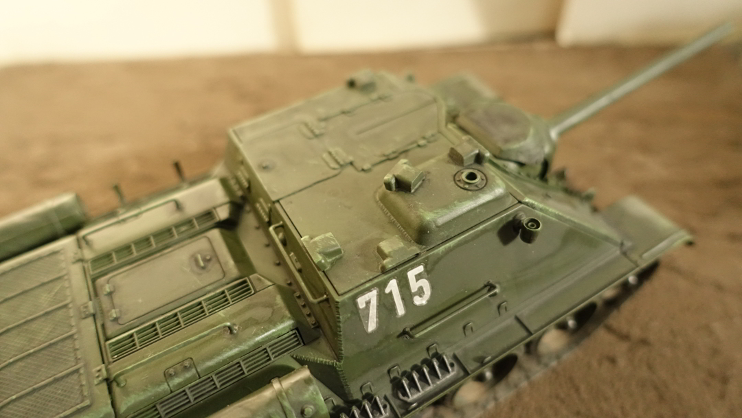タミヤのミリタリーミニチュアシリーズ No110 ソ連軍 SU-85 襲撃砲戦車の２ その５
