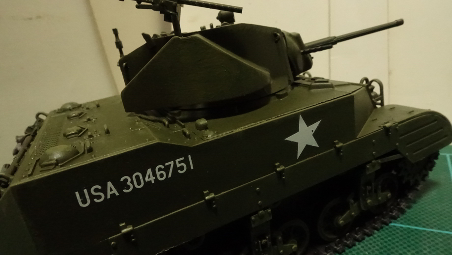 タミヤのミリタリーミニチュアシリーズ No.313 アメリカ軽戦車M5A1 ヘッジホッグ その５