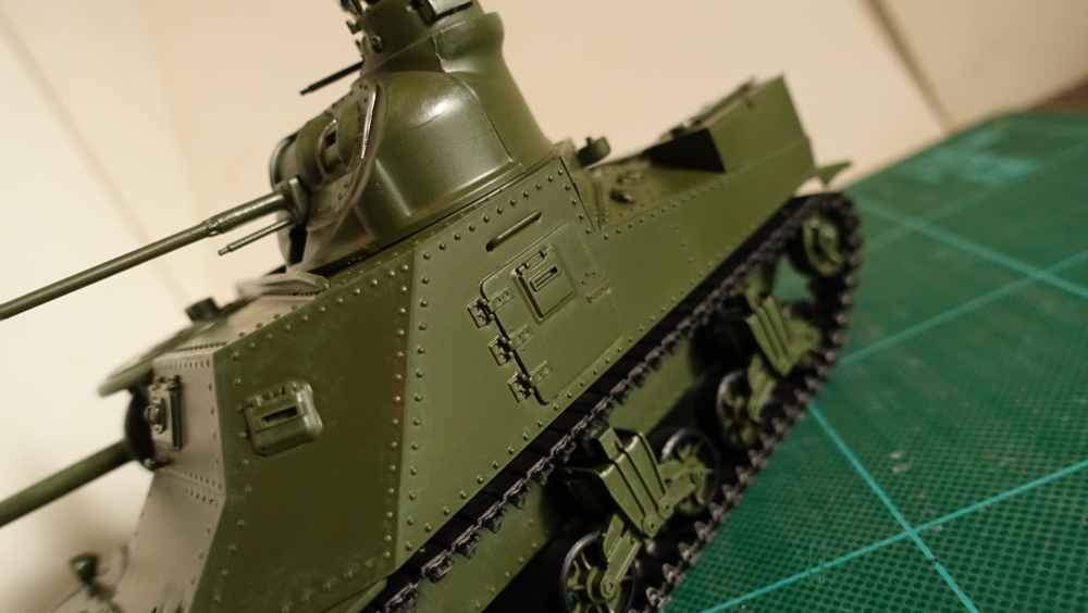 タミヤのミリタリーミニチュアシリーズ No.039 アメリカ陸軍 M3リーMkI戦車 その７
