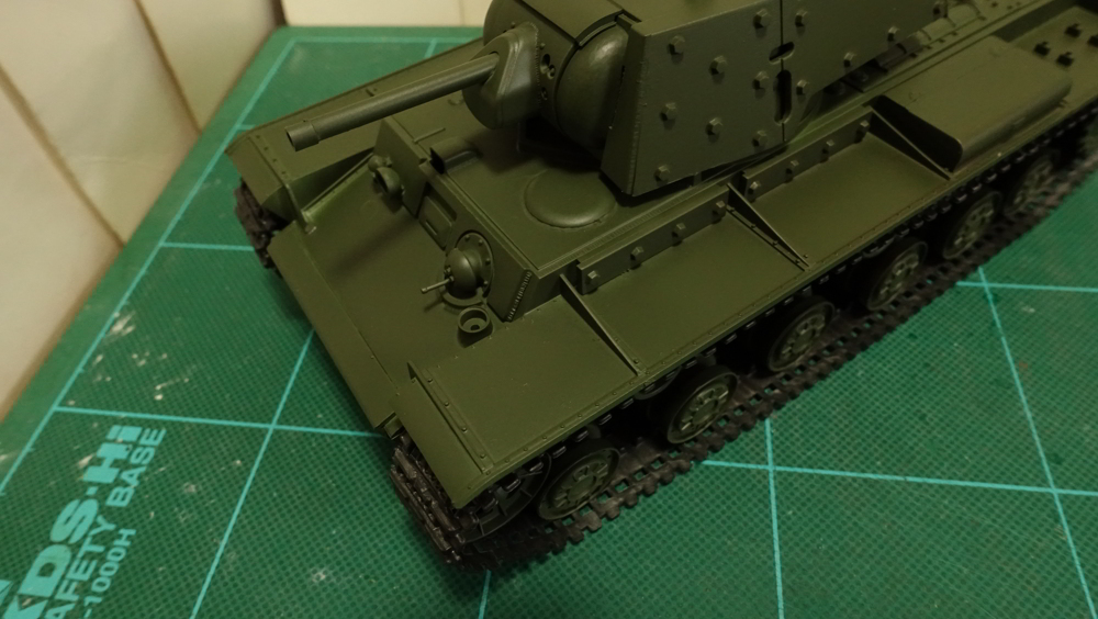 タミヤのミリタリーミニチュアシリーズ No.142 ソビエトKV-1B重戦車 その６