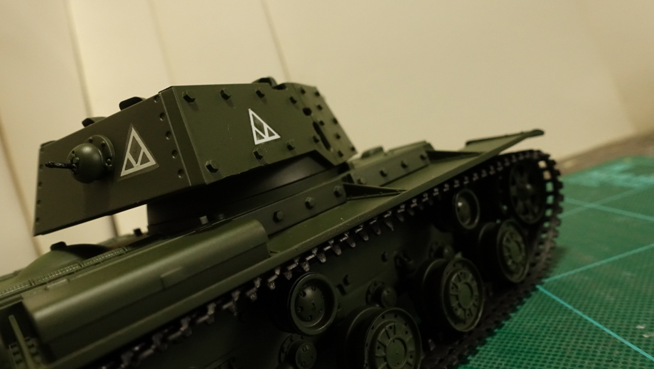 タミヤのミリタリーミニチュアシリーズ No.142 ソビエトKV-1B重戦車 その４