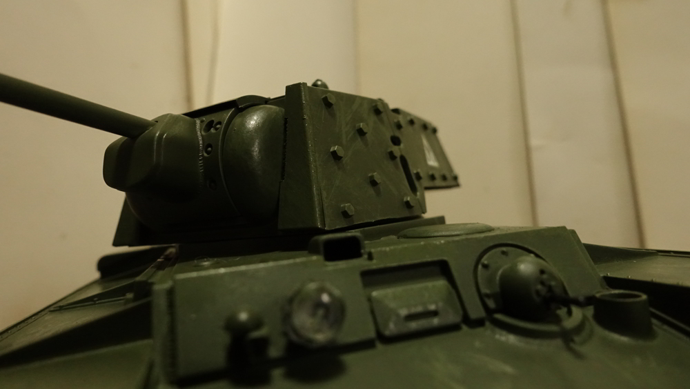 タミヤのミリタリーミニチュアシリーズ No.142 ソビエトKV-1B重戦車 その８