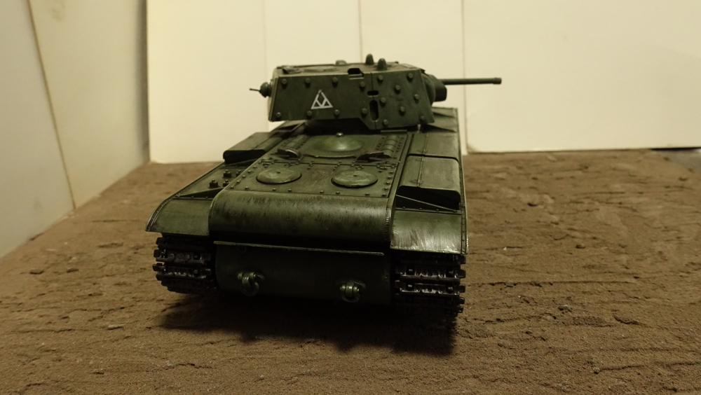 タミヤのミリタリーミニチュアシリーズ No.142 ソビエトKV-1B重戦車 その３