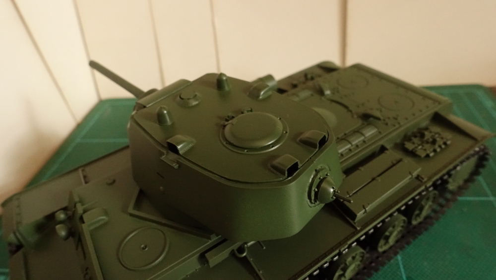 タミヤのミリタリーミニチュアシリーズ No.142 ソビエトKV-1C重戦車 その８