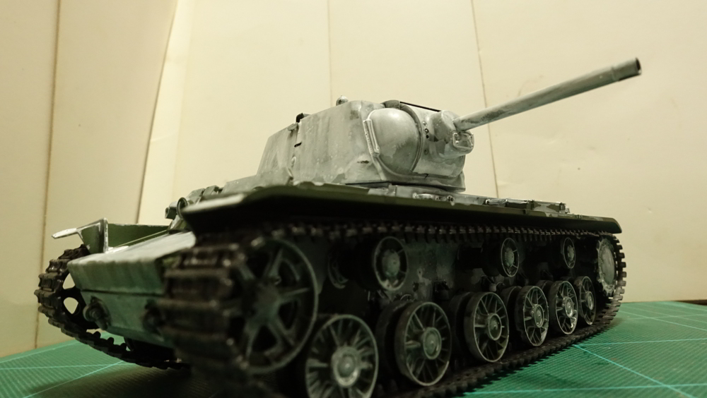 タミヤのミリタリーミニチュアシリーズ No.142 ソビエトKV-1C重戦車 その６