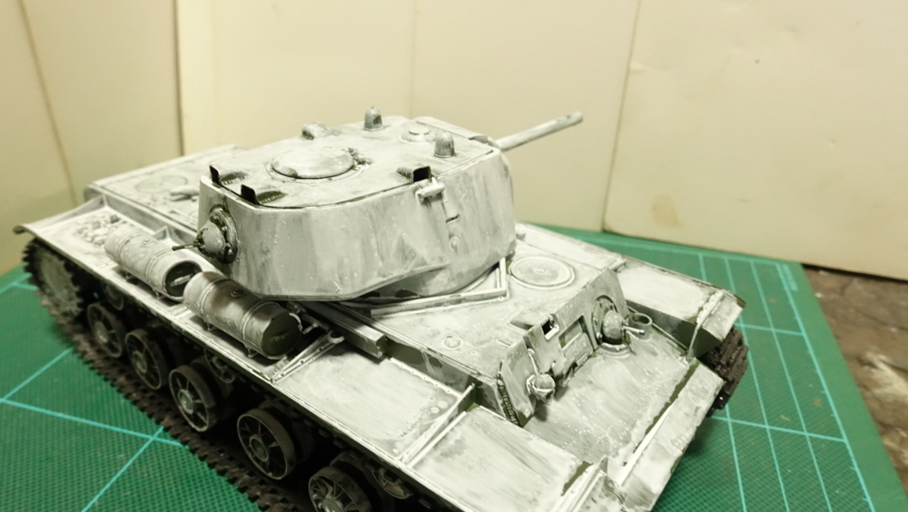 タミヤのミリタリーミニチュアシリーズ No.142 ソビエトKV-1C重戦車 その８