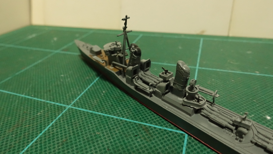タミヤの1/700 ウォーターラインシリーズ No.408 日本海軍駆逐艦 吹雪 その４