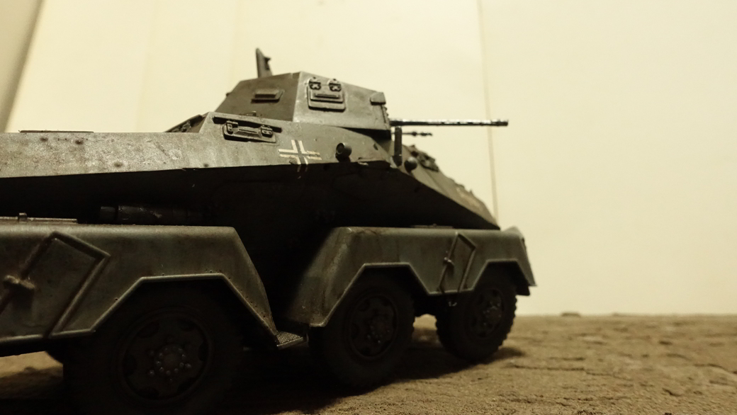 タミヤのミリタリーミニチュアシリーズのNo.297 ドイツ軍 八輪重装甲車 その３
