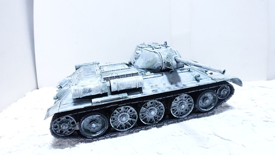 タミヤのミリタリーミニチュアシリーズ No.049 ソビエトT-34/76戦車 1942年型 その２