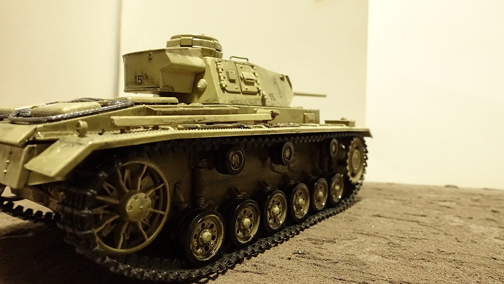 タミヤのミリタリーミニチュアシリーズ No.215 ドイツIII号戦車L型 その５