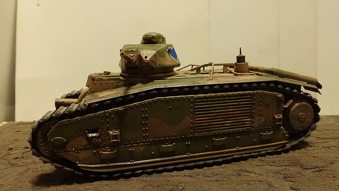 タミヤのミリタリーミニチュアシリーズ  No282 フランス軍 B1bis戦車 その１