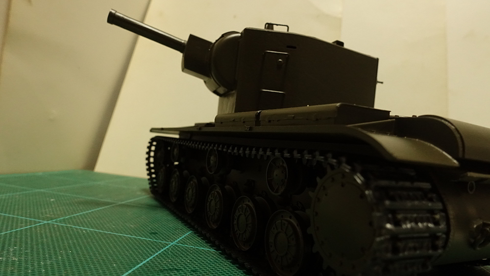 タミヤのミリタリーミニチュアシリーズ No.063 ソビエト重戦車KV-IIギガント その５