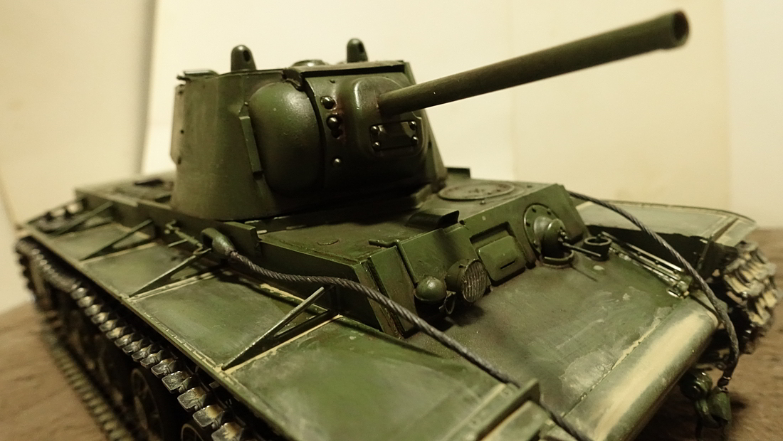 トランペッター ソ連軍 ソビエト軍 KV-1 重戦車 1942年型 軽量化鋳造砲塔 その３