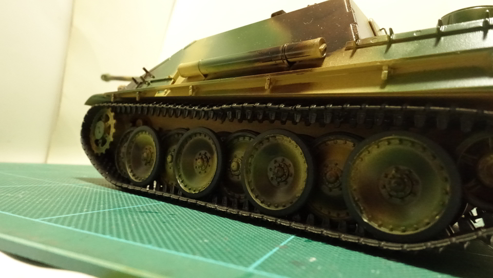 タミヤのミリタリーミニチュアシリーズ No.203 ドイツ駆逐戦車 ヤークトパンサー 後期型 その４