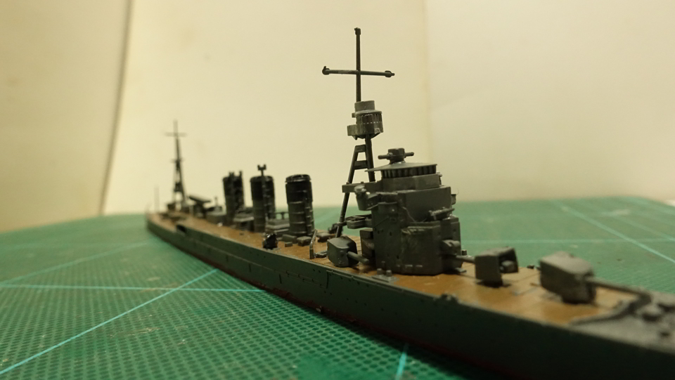タミヤの1/700 ウォーターラインシリーズ No.349 日本海軍軽巡洋艦 阿武隈 その３