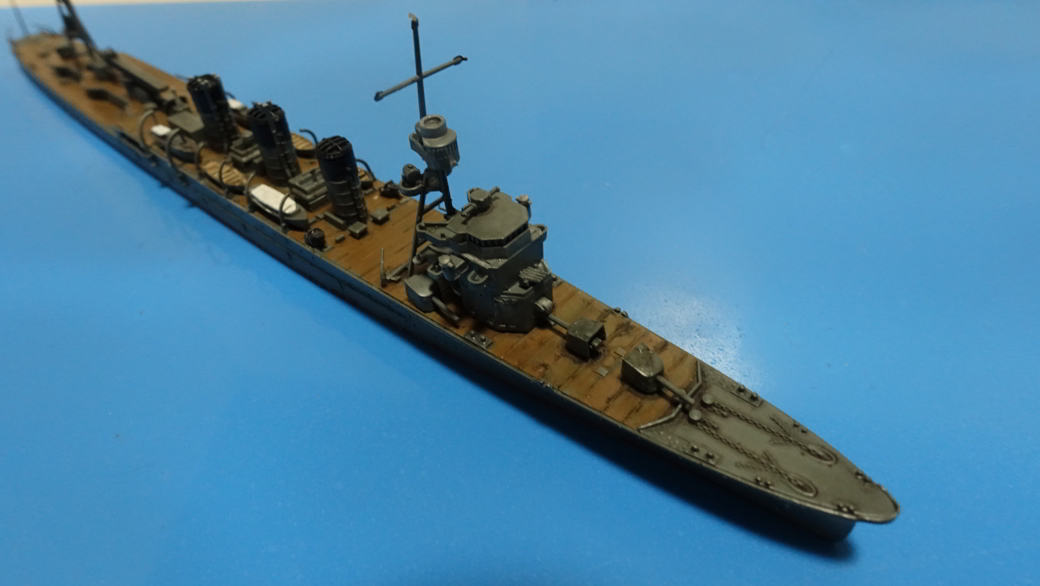 タミヤの1/700 ウォーターラインシリーズ No.349 日本海軍軽巡洋艦 阿武隈 その４