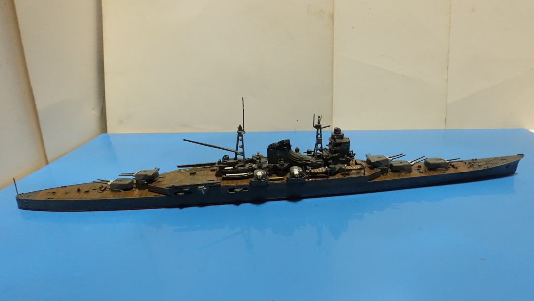タミヤの1/700 ウォーターラインシリーズ No.342 日本海軍重巡洋艦 三隈 その３