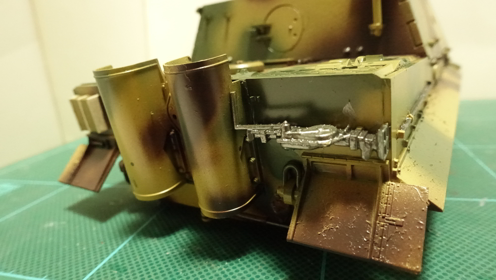 タミヤのミリタリーミニチュアシリーズ  No177 ドイツ軍 38cm臼砲 シュトルムティーガー その２