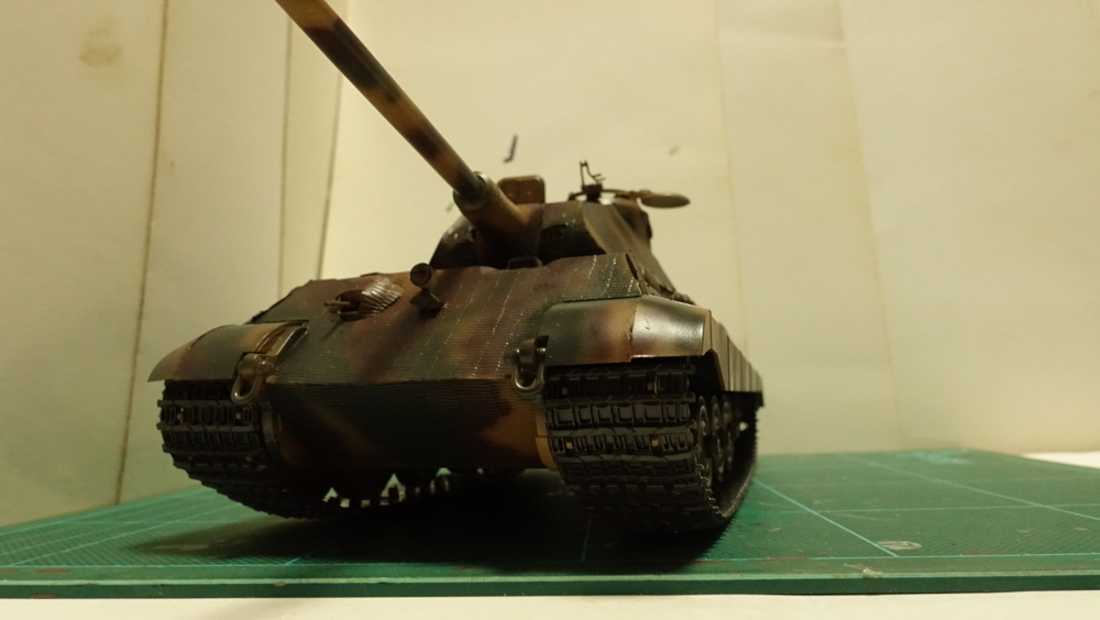 タミヤのミリタリーミニチュアシリーズ  No.169 ドイツ 重戦車キングタイガー(ポルシェ砲塔) その３
