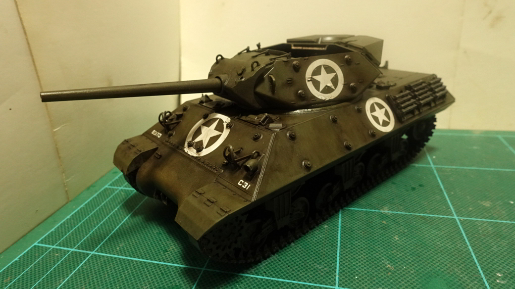 タミヤのミリタリーミニチュアシリーズ No.350 アメリカ M10 駆逐戦車(中期型) その２