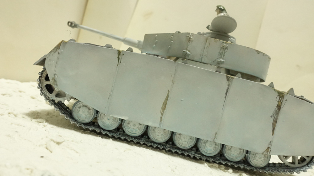 タミヤのミリタリーミニチュアシリーズ  ドイツ４号戦車H型(初期型) その４