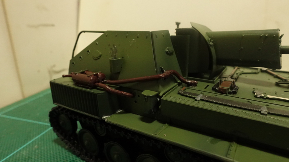 タミヤのミリタリーミニチュアシリーズ  No.348 ソ連軍 SU-76M自走砲車 その３