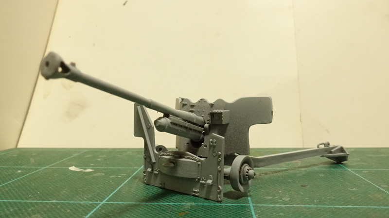 タミヤのミリタリーミニチュアシリーズ  No.005 イギリス陸軍 ６ポンド対戦車砲 その１